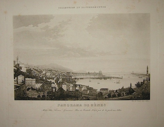 Citterio Francesco Panorama de Genes 1840 ca. Milano 